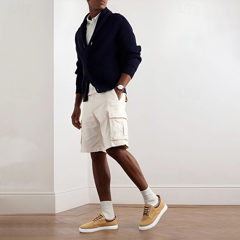 Men's Tan Canvas Sneakers with Lace-Up Design, Stylish and Comfortable Casual Shoes for Everyday Wear 2025 - $42.99 –P1