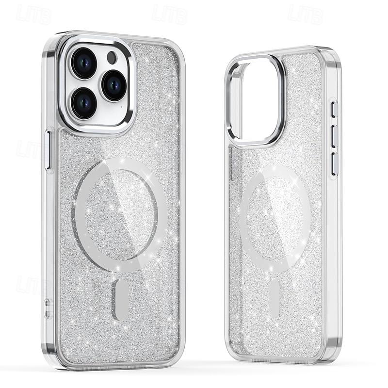 telefono Custodia Per iPhone 17 Pro Max 17 Air 16 15 14 Pro Max Plus 13 12 11 Pro Max Copertura Posteriore Magnetico Glitter scintillanti Resistente agli urti Retrò PC Silicone del 2025 a $16.99 –P2