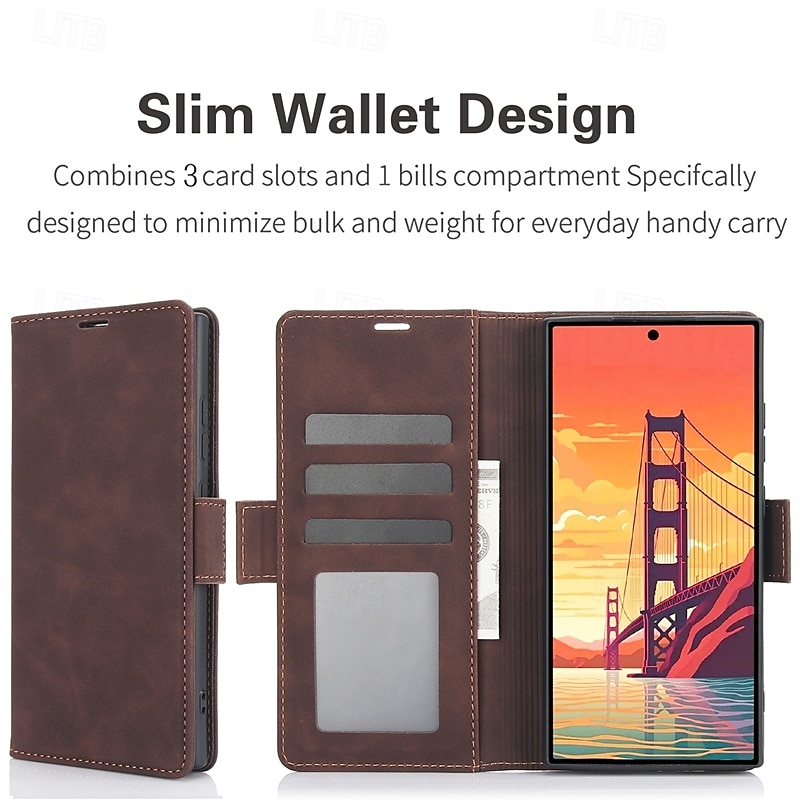 Phone Case For Samsung Galaxy S24 Plus S24 S23 S23 Plus S22 S22 Plus S21 Ultra S21 FE S21 S20 Plus Flip Cover with Stand Holder Magnetic Card Slot Retro TPU PU Leather 2025 - $20.99 –P9