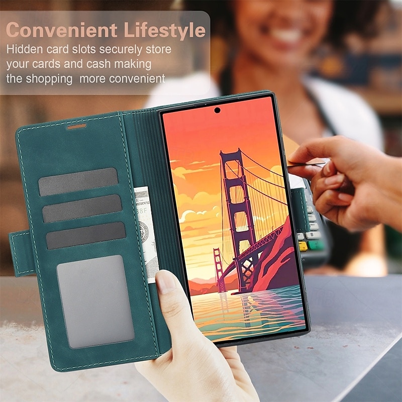 Phone Case For Samsung Galaxy S24 Plus S24 S23 S23 Plus S22 S22 Plus S21 Ultra S21 FE S21 S20 Plus Flip Cover with Stand Holder Magnetic Card Slot Retro TPU PU Leather 2025 - $20.99 –P11