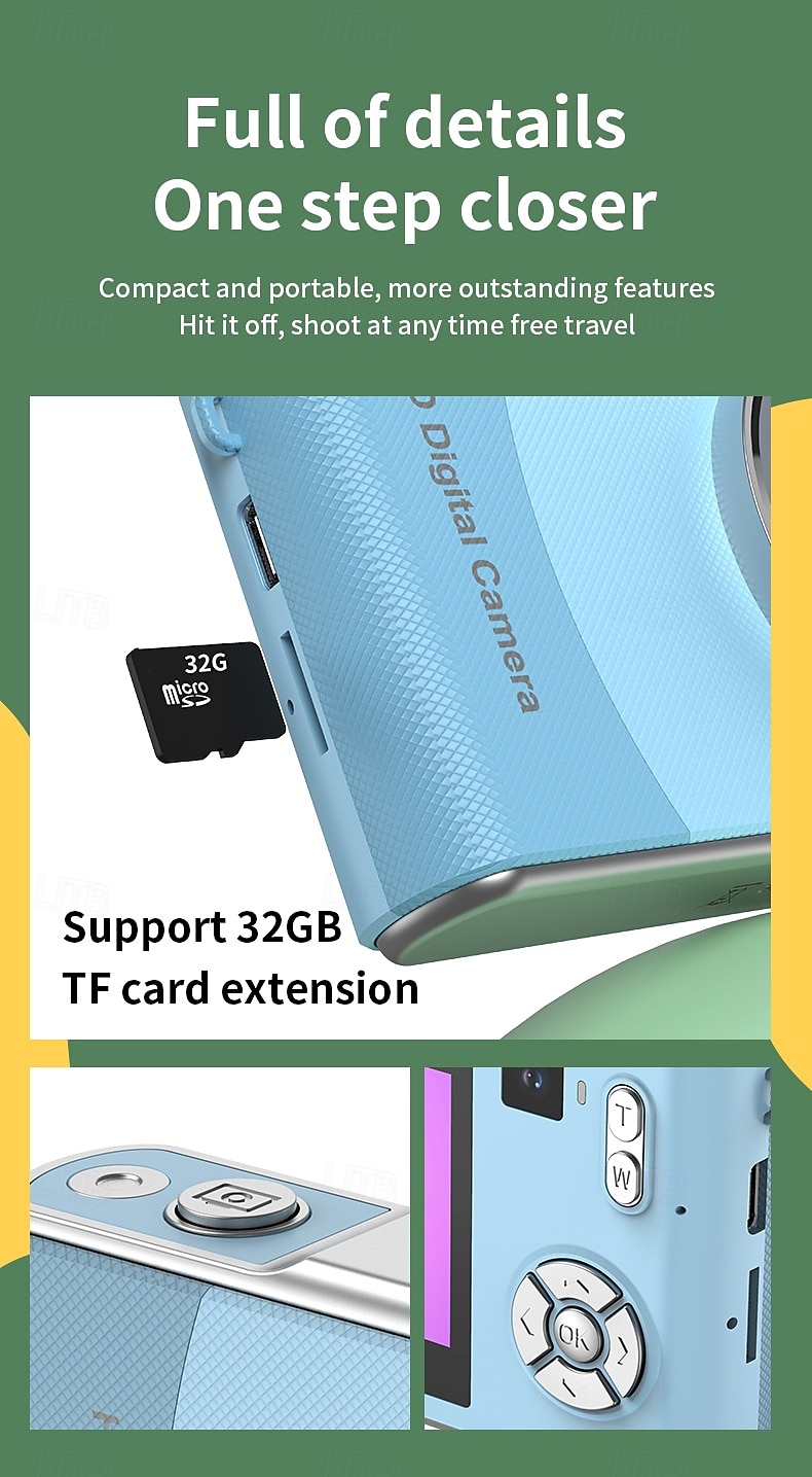 Digital Camera with Zoom Dual Cameras Auto Focus Vlogging Selfie for Travel Camera Auto Focus 2025 - $87.99 –P11