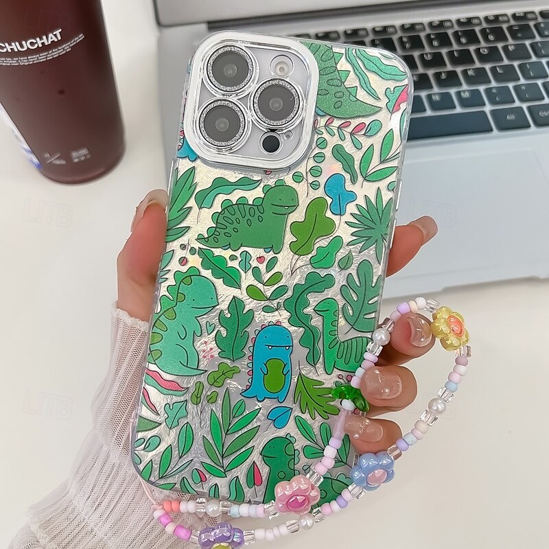 telefone Capinha Para iPhone 16 Pro Max Plus iphone 15 iPhone 15 Pro Max iPhone 14 Pro Max iPhone 13 Pro Max Capa traseira com pulseira Antichoque Retro TPU Vidro Temperado de 2025 por $15.99 –P13