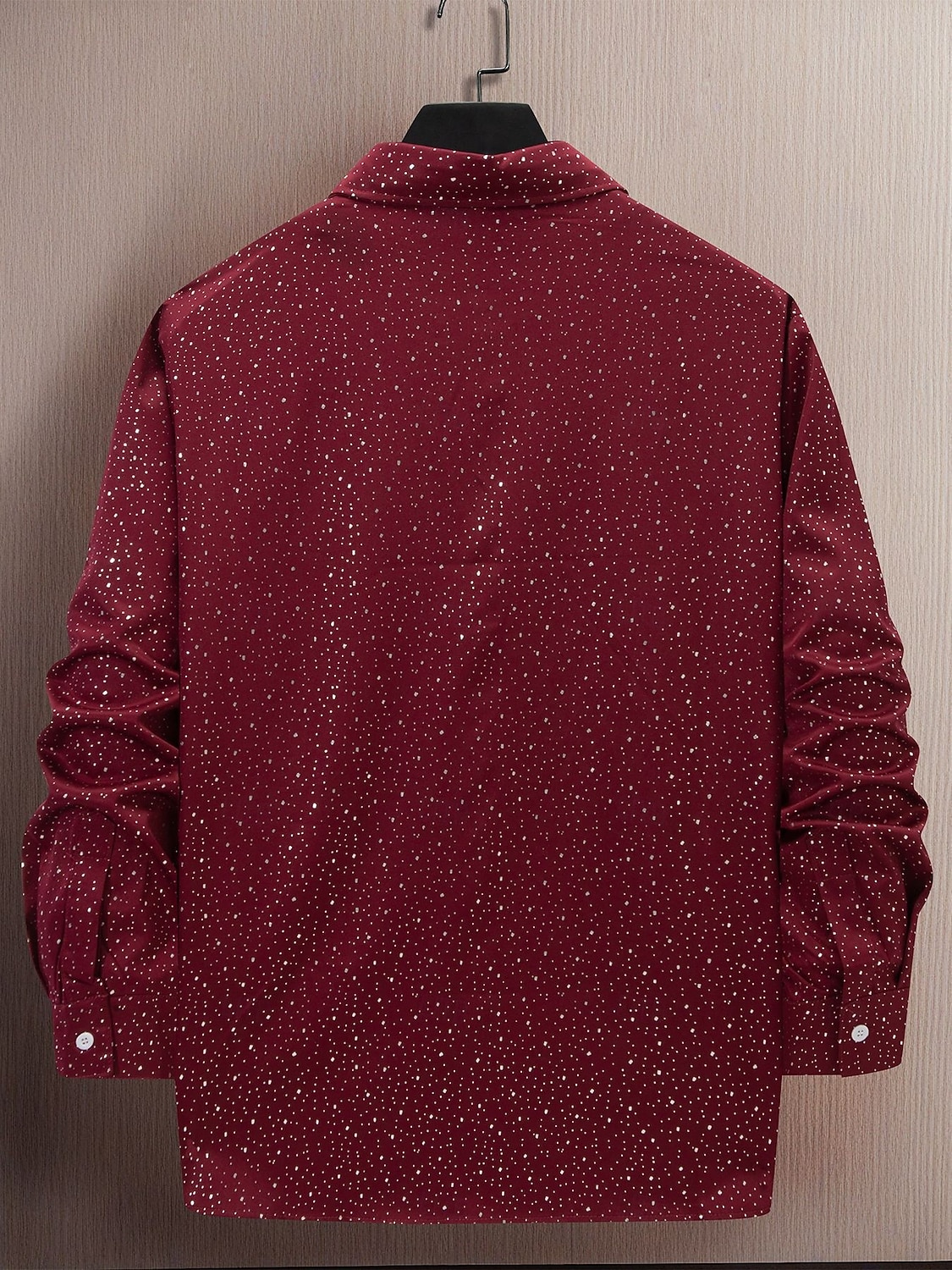 Per uomo Camicia Camicia estiva Maglietta informale Camicia con bottoni Nero Bianco Rosso Blu marino scuro Azzurro Manica lunga A pois Colletto Da mare Casual / quotidiano Abbigliamento Di tendenza del 2026 a $26.99 –P7