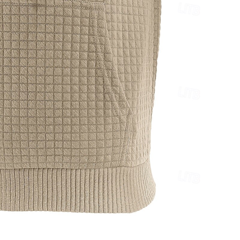 Herr Huvtröja Svart Vit Kaki Ljusgrå Mörkgrå Huva Slät Framficka Strukturerad Sport & Utomhus Dagligen Helgdag Polyester Streetwear Grundläggande Ledigt Vår & Höst Kläder Pull Tröjor Långärmad 2025 - $24.99 –P7