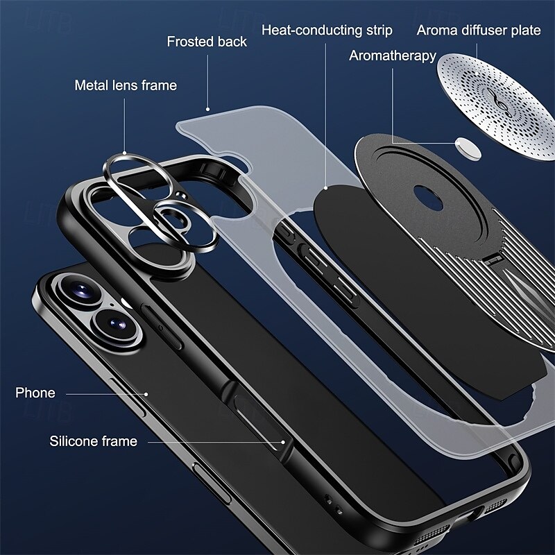 Phone Case For iPhone 16 iPhone 16 Pro iPhone 16 Pro Max iPhone 15 iPhone 15 Pro Max iPhone 14 Pro Max iPhone 13 Pro Max Back Cover with Stand Holder Magnetic Support Wireless Charging Retro TPU PC 2025 - $26.99 –P1