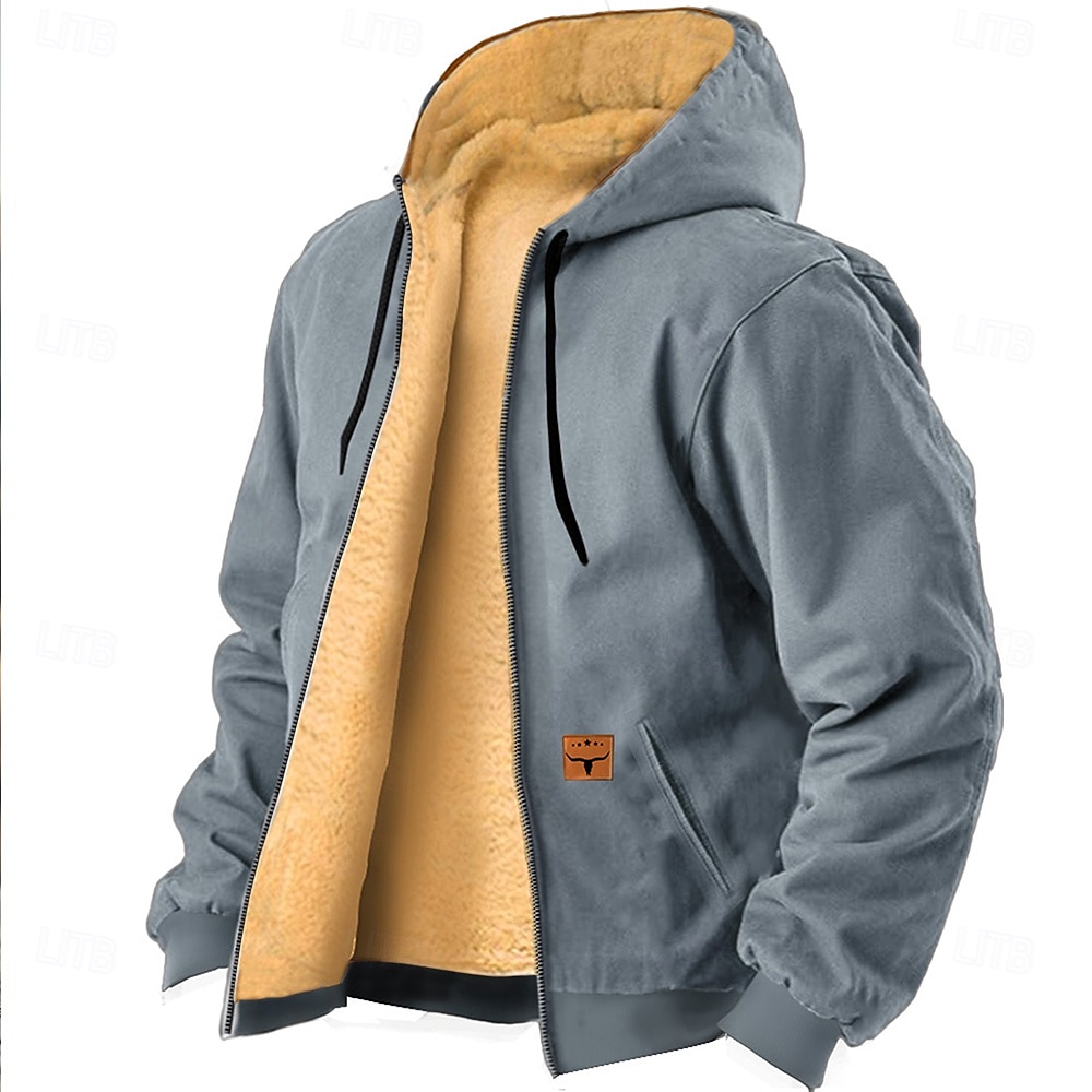 Voor heren Cowboy Trui met capuchon Sweatshirt Hoodie met rits Sweatshirt met capuchon Strakke ronde hals Modieus 3D-afdrukken Vakantie Streetwear Zwart blauw Rits omhoog Herfst Winter Ontwerper 2025 - $39.99 –P4