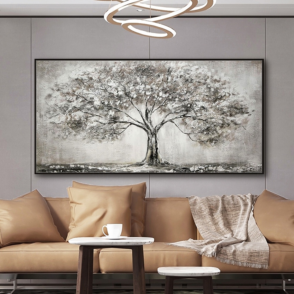 Pinturas al óleo de árboles hechas a mano de Mintura sobre lienzo, arte de pared, decoración, imagen abstracta moderna para decoración del hogar, pintura enrollada sin marco y sin estirar 2026 - $69.99 –P4