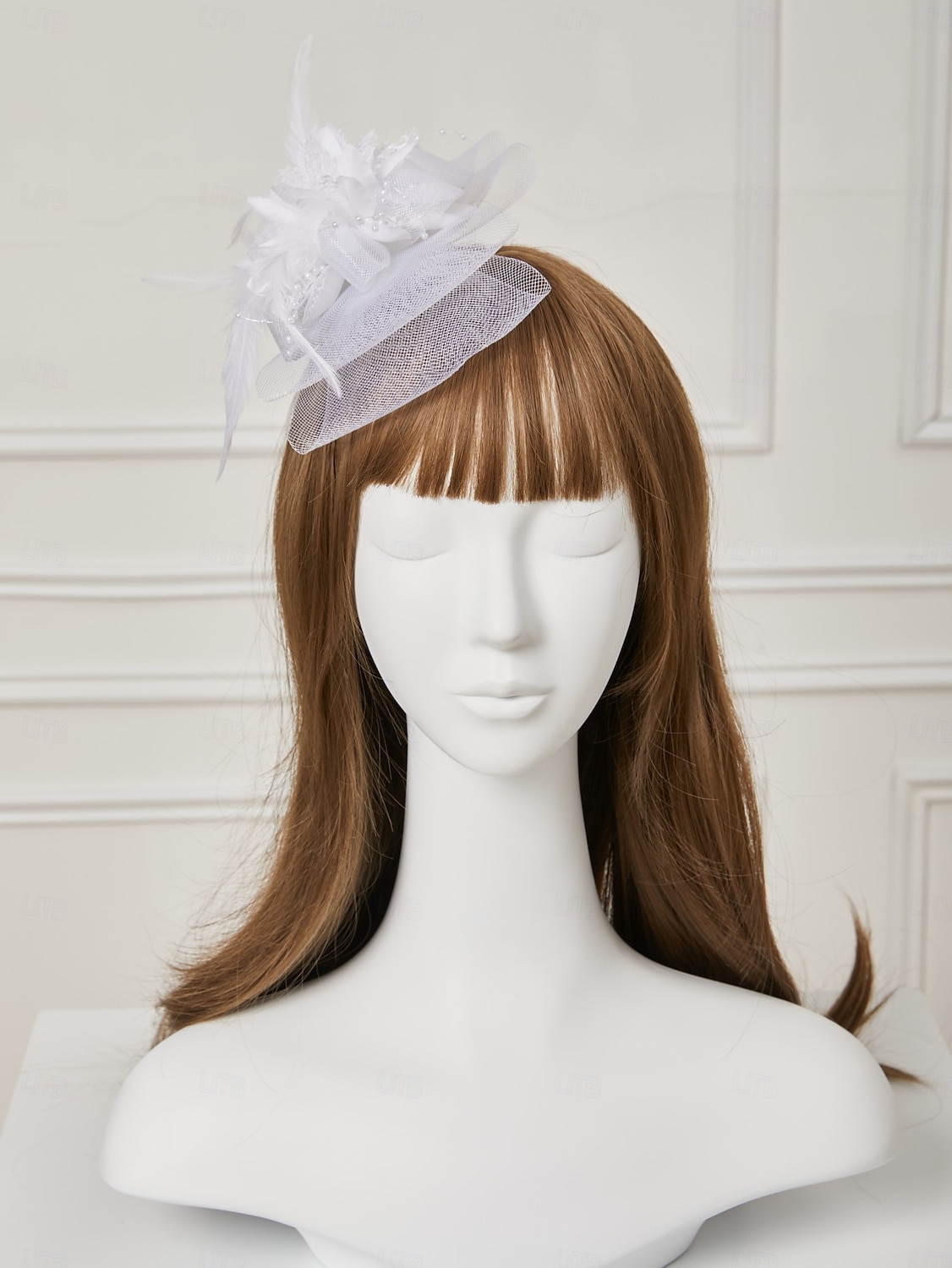 Fascinator Hüte Kopfbedeckung Netz Teeparty Pferderennen Ladies Day Melbourne Cup Handgemacht mit floralem Kopfschmuck Kopfbedeckung Kleid zum Beeindrucken Renntag Kleid 2025 - $15.99 –P6
