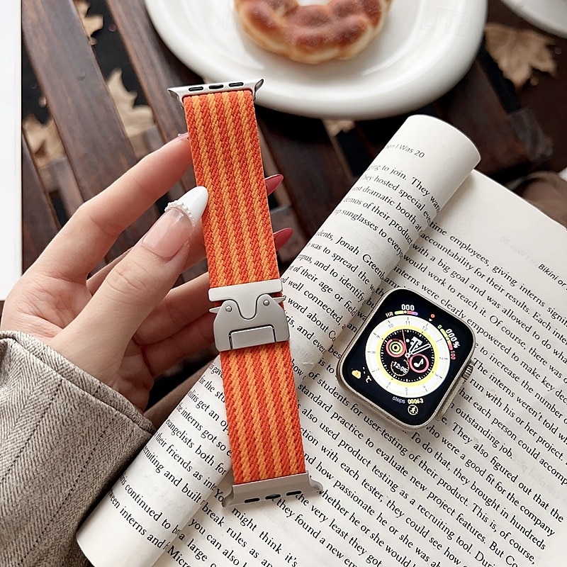 Solo Loop Совместим с Ремешок для часов Apple Watch 38мм 40мм 41мм 42мм 44мм 45мм 49мм Регулируется Материал Сменный ремешок для часов для iwatch Ultra 2 Series 9 8 7 SE 6 5 4 3 2 1 2025 - $16.99 –P7