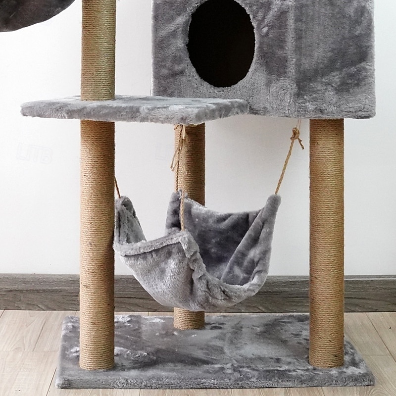 Cat Cat Tree Cat Tower Solid Colored Classic Durable Easy to Install Casual / Daily Safety Special Material for Large Cats 2025 - $334.79 –P2