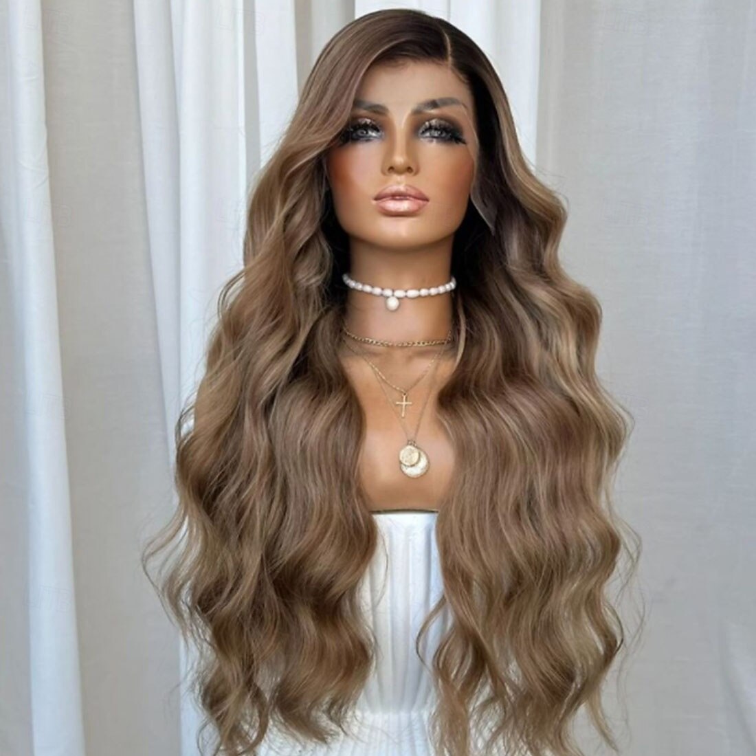 Onverwerkt maagd haar 5x5 Sluiting 4x13 Sluiting Pruik Gratis deel Peruaans haar Golvend Bruin Kastanjebruin Pruik 130% 150% Haardichtheid Ombre-haar Natuurlijke haarlijn lijmloze Pre-geplukt Voor 2025 - $233.69 –P3