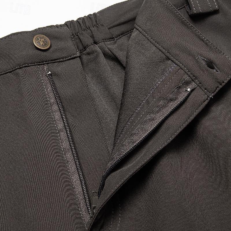 Herr Militärbyxor Cargo byxor Långbyxor Ficka Rakt ben Ensfärgat Komfort Utomhus Fullängd Ledigt Dagligen Streetwear Stylish Svart Armégrön Microelastisk 2025 - $22.99 –P12