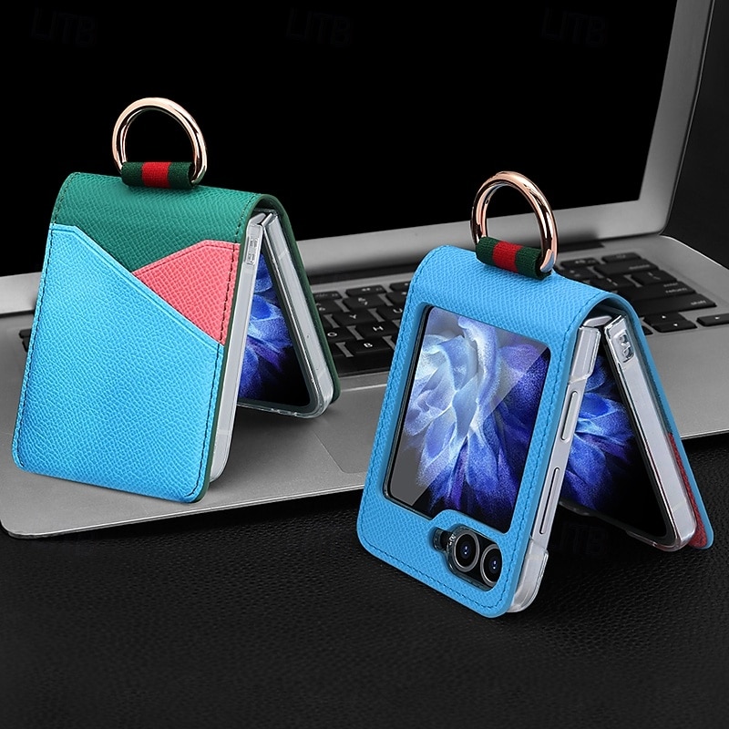 τηλέφωνο tok Για Samsung Galaxy Z Flip 6 Z Flip 5 Z Flip 4 Z Flip 3 Πίσω Κάλυμμα Υποδοχή κάρτας Δαχτυλίδι πόρπη Ανθεκτική σε πτώσεις Ρετρό TPU PU δέρμα 2025 - $16.99 –P3