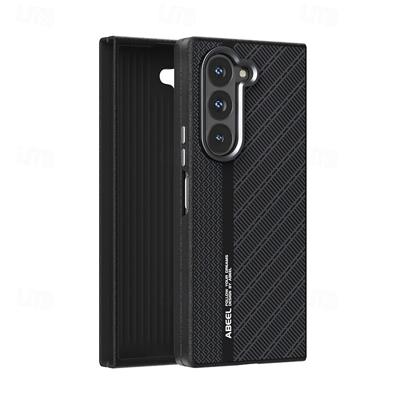 Phone Case For Samsung Galaxy Z Fold 7 Z Fold 6 Z Fold 5 Magnetic Adsorption Magnetic Support Wireless Charging Shockproof Armor PC PU Leather 2025 - $19.99 –P7