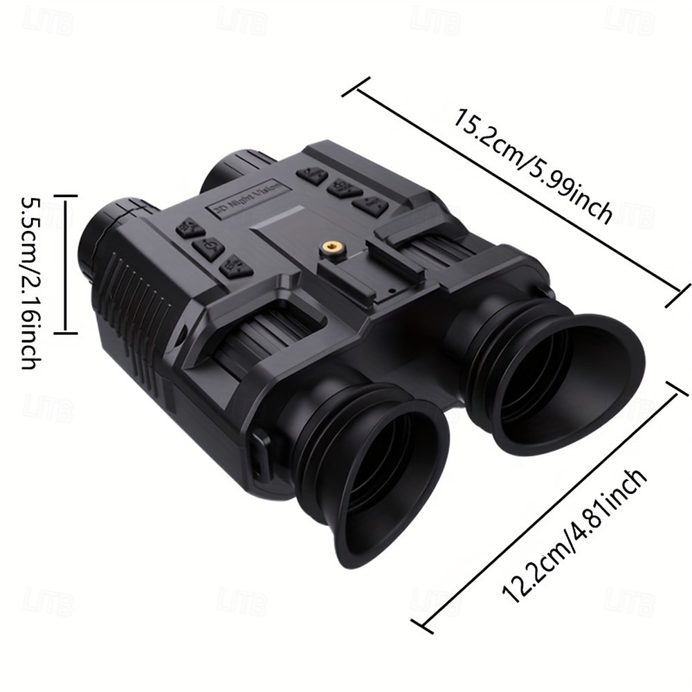 Digital HD Infrared Night Vision Binoculars 4x Digital Zoom Full HD Dual Lens Compatible with Fast MICH Helmet Portable with Head Mount & Carry Case Hunting Night Vision Equipment 2025 - $407.99 –P11