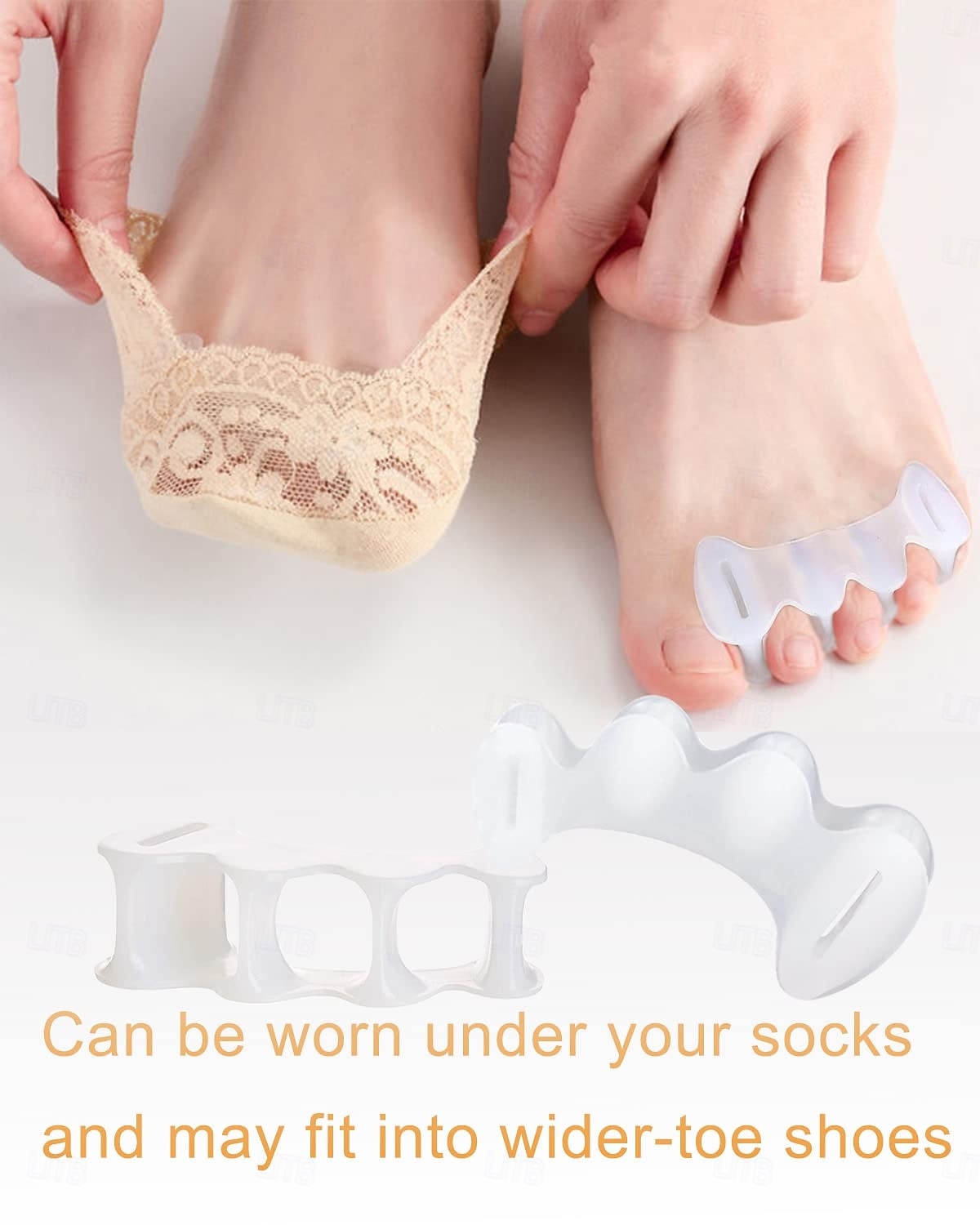 2Pairs Toe Separators Toe Spacers for Women Men to Correct Bunion, Relieve Feet Pain, Foot Alignment, Toe Straighteners for Hammertoes 2025 - $11.49 –P3