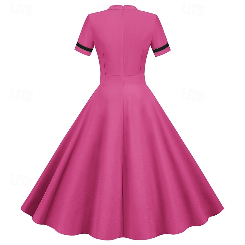 Elegant Klassisk Femtiotal Klänningar A-linje Dam alla hjärtans dag Fest Datum Tebjudning Vuxna Klänning Vår & sommar 2025 - $24.99 –P9