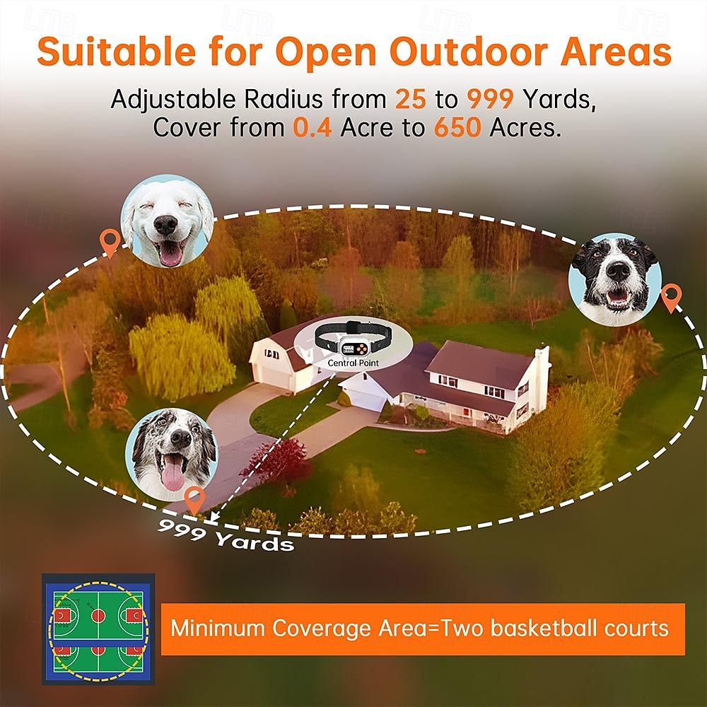 Dog Wireless Fence Portable Lightweight Durable Plastic Black 1 PC 2025 - $91.99 –P6