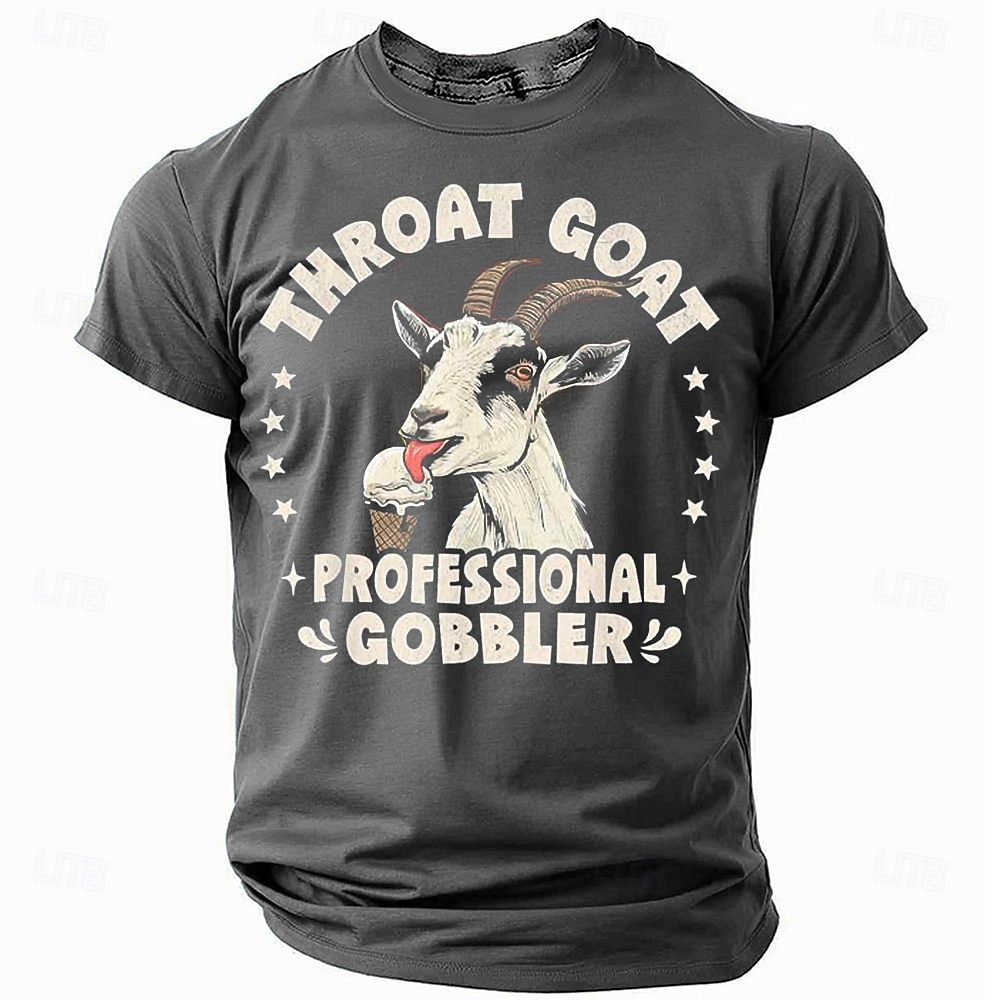 T-shirt drôle avec une antilope offensante pour homme manches courtes impression 3D col rond mode quotidienne rue noir bleu vert été printemps vêtements S M L XL XXL XXXL de 2025 ? $17.99 –P4