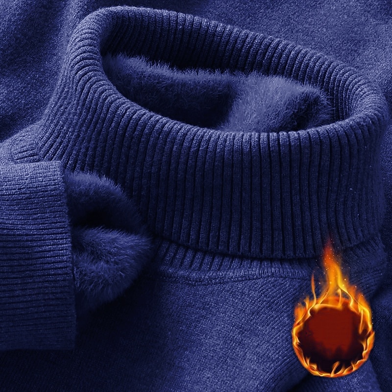 Homens Pulôver suéter Suéter de malha Estriado Robusto Tricotar Padrão Tricotado Tecido Gola Alta Moda Casual Roupa Diária Encontro Roupa Outono & inverno Camelo Preto XS S M de 2026 por $17.99 –P5