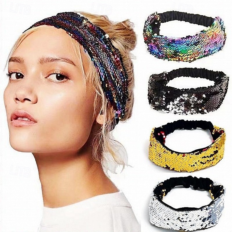 Retrò Vintage Anni '80 Fascia Paillettes Per donna Halloween Mascherata Performance Parata dell'Orgoglio Mese dell'orgoglio Adulti Fascia del 2025 a $9.49 –P1