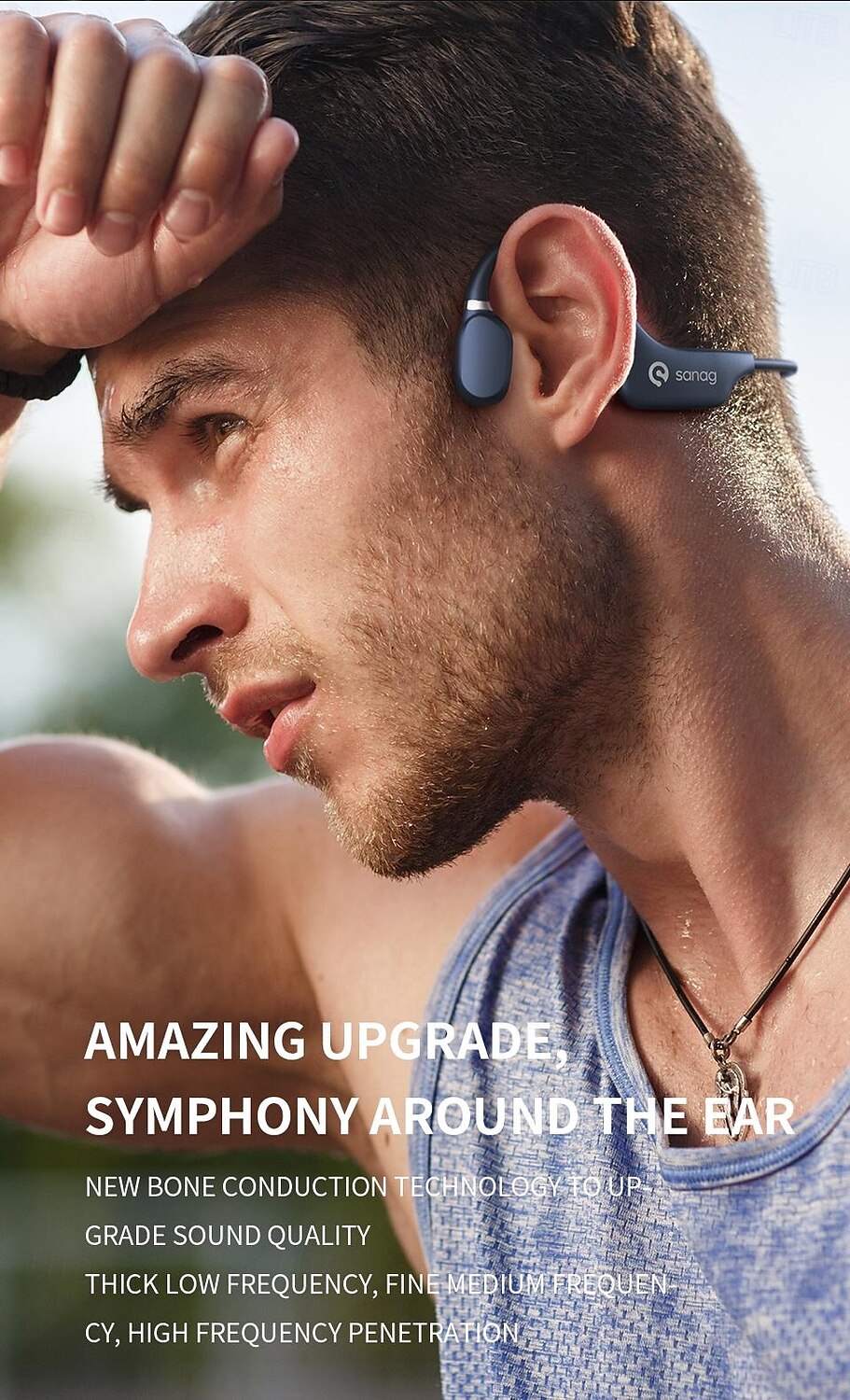 Open-Ear Wireless Earphones Air Conduction Headphones Bluetooth 5.0 with Mic Lightweight Waterproof for Running Hiking Driving Cycling 2025 - $42.99 –P6