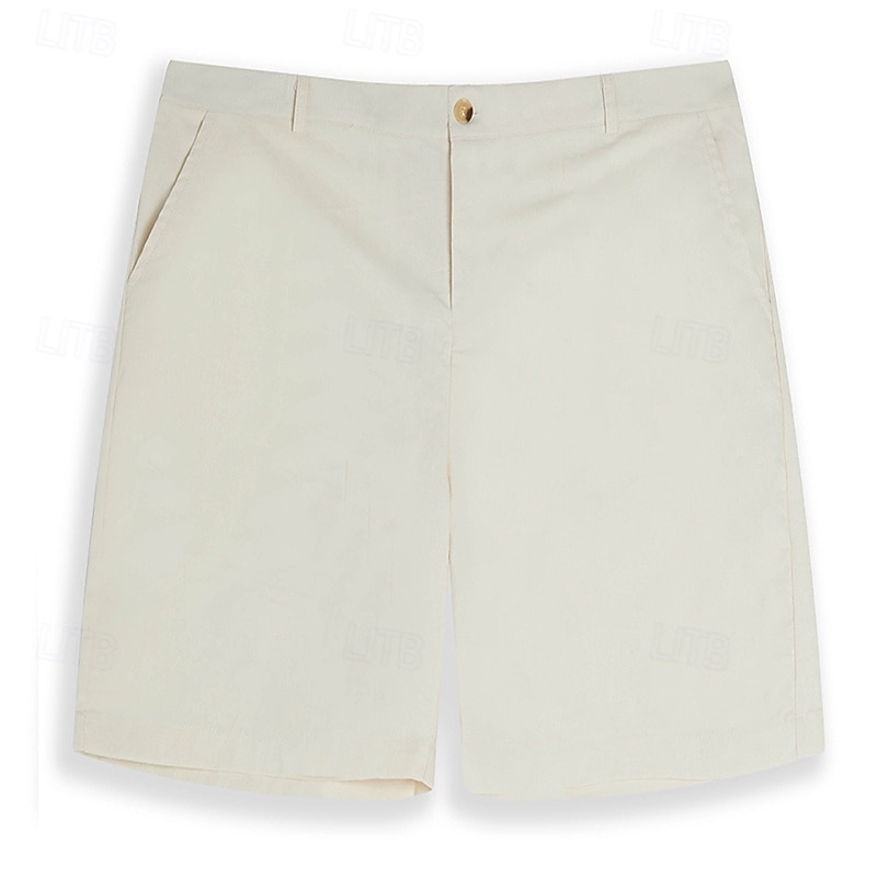 Homme Shorts Shorts en Lin Robe Short Shorts d'été Shorts de plage Avec Poches Boutons Uni Confort Respirant Longueur Genou Formel Quotidien Fête Vacances Mode Blanche Bleu Ciel Non Elastique de 2026 ? $25.99 –P6