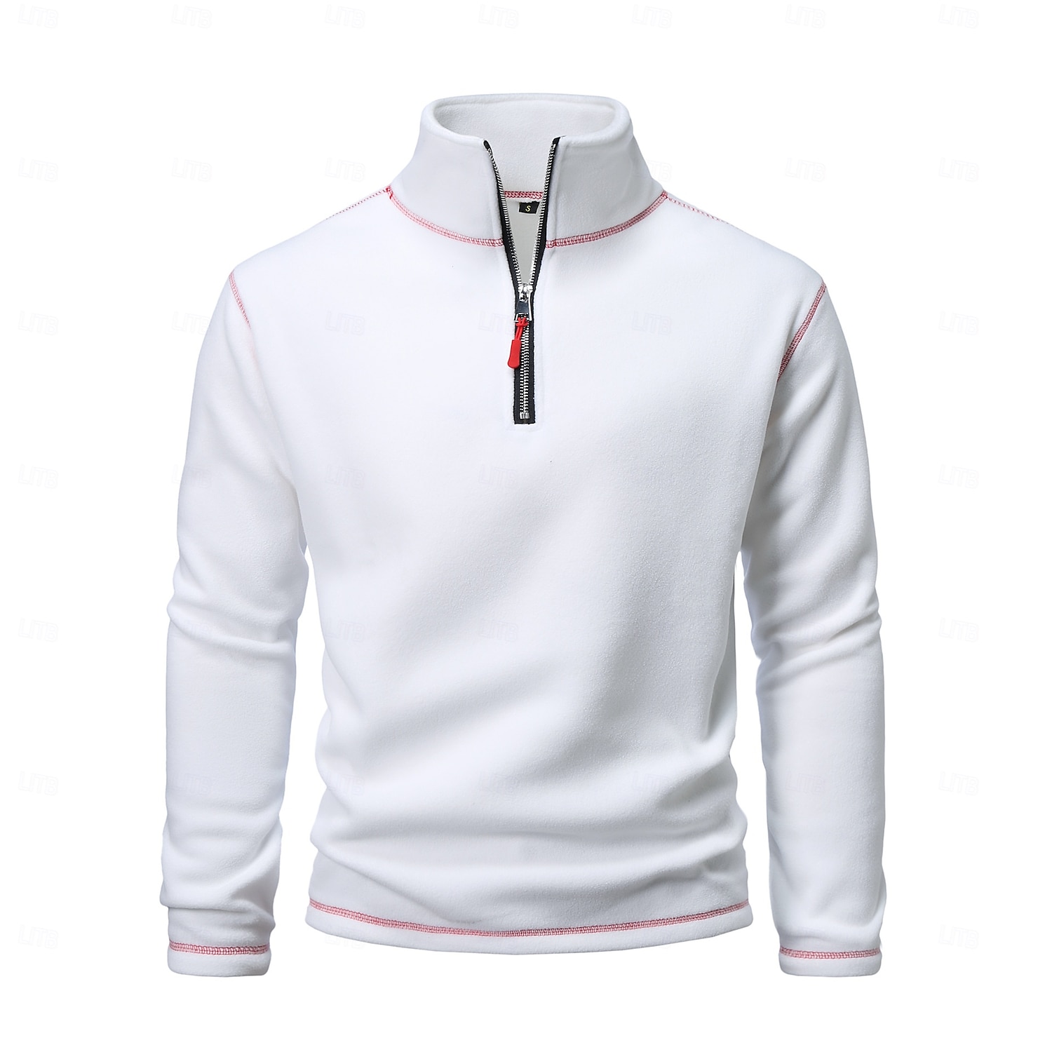 Per uomo Felpa Di pile Felpa con cerniera a un quarto Compatto Nero Bianco Verde militare Blu Marrone mezza cerniera Liscio Sportivo Giornaliero Per eventi Streetwear Fantastico Retrò Inverno del 2025 a $32.99 –P7