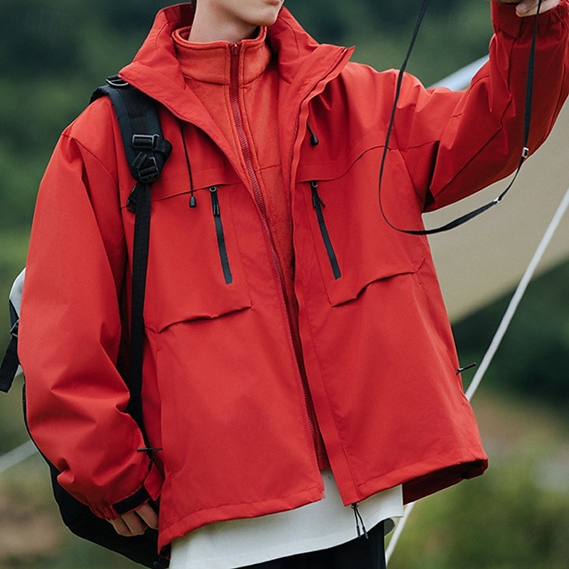 Women's Softshell Jacket Hiking Jacket Winter Outdoor Color Block Thermal Warm Windproof Water Resistant 3-in-1 Jacket Winter Jacket Fleece Jackets Traveling Black Ivory Pink Red Orange 2025 - $108.99 –P13