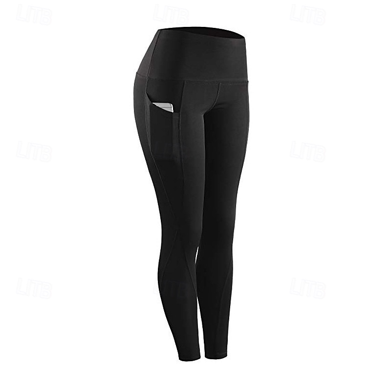 Naisten Joogahousut Jooga leggingsit Korka vyötärö Jooga Kuntosaliharjoitus Pilates Pyöräily Sukkahousut Tumman harmaa Musta Laivaston sininen Syksy Urheilu Urheiluvaatteet Elastinen Ohut 2025 - $12.99 –P2