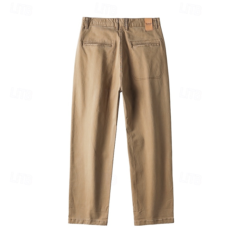 Per uomo Joggers Pantaloni a carota affusolati Tasca Tinta unica Lunghezza intera All'aperto Vacanza Feste Vacanza Vintage CachiA Nero Micro-elastico del 2025 a $44.99 –P11