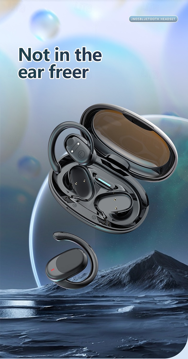 JM05 True Wireless Headphones TWS Earbuds Ear Hook Bluetooth 5.3 Sports Waterproof IPX4 Long Battery Life for Apple Samsung Huawei Xiaomi MI  Fitness Camping / Hiking Running Mobile Phone Travel 2025 - $23.99 –P1