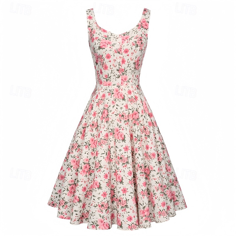 Elegant Classical 1950s Dress A-Line Women's Valentine's Day Event / Party Date Tea Party Adults' Dress Spring & Summer 2025 - $23.99 –P2