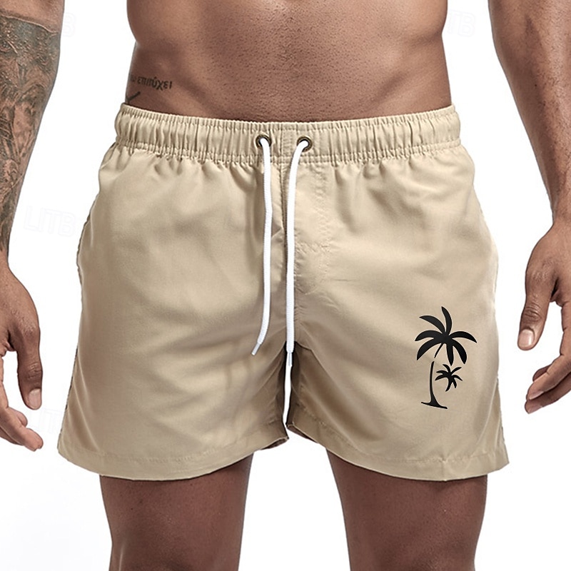 Men's Swim Trunks Swim Shorts Board Shorts Bathing Suit Drawstring Mesh Lining with Pockets Swimming Surfing Beach Water Sports Printed Summer Spring 2025 - $12.99 –P11