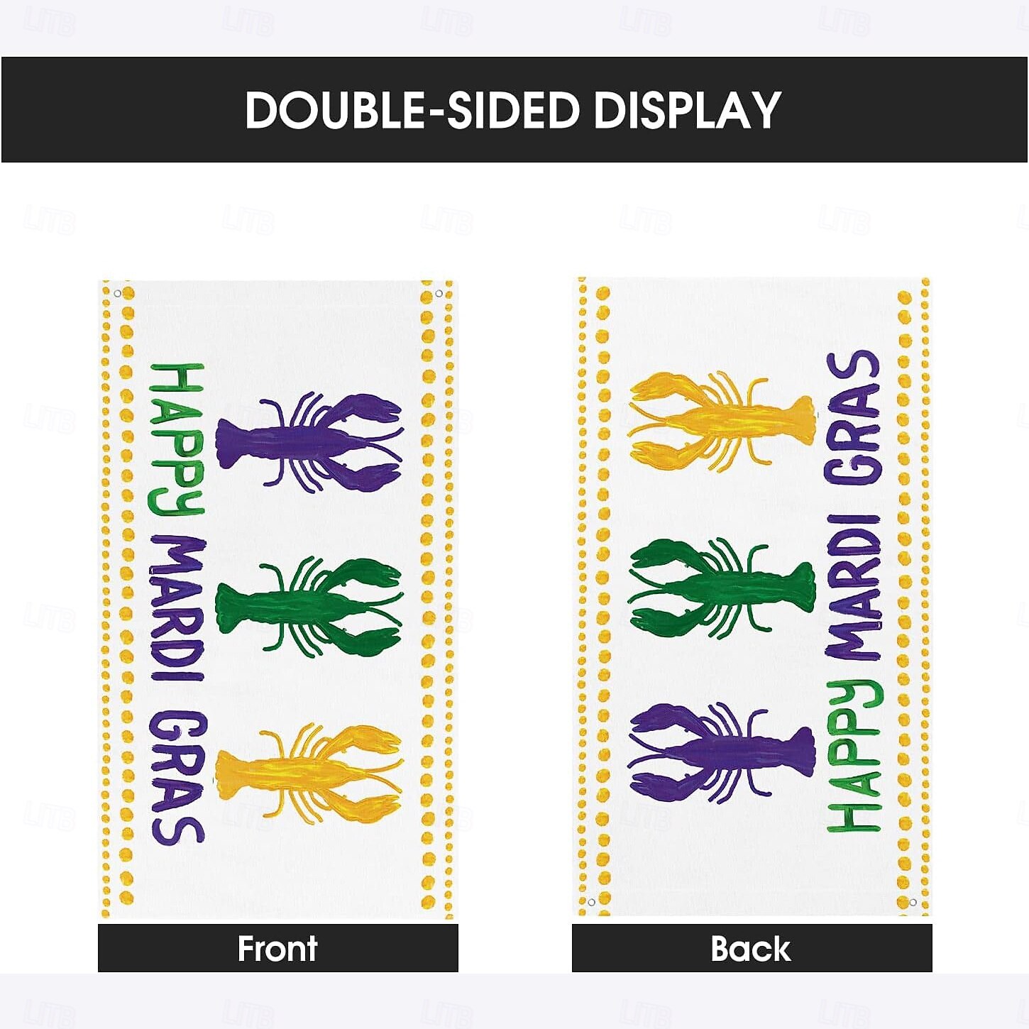 Karneval Mardi Gras Mast Flagge Outdoor Terrasse Garten Flaggen Parade Banner Dekor Party liefert 2025 - $15.99 –P2