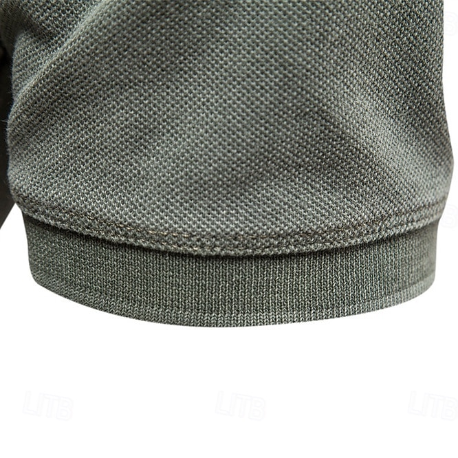 Ανδρικά Πόλο Δουλειά Επιχείρηση Απορρίπτω Κοντομάνικο Διακοπές Βίντατζ Συμπαγές Χρώμα Κουμπιά Καλοκαίρι Άνοιξη Σκούρο γκρι Μπλε Λίμνης Πράσινο Χακί Πόλο 2026 - $26.99 –P9