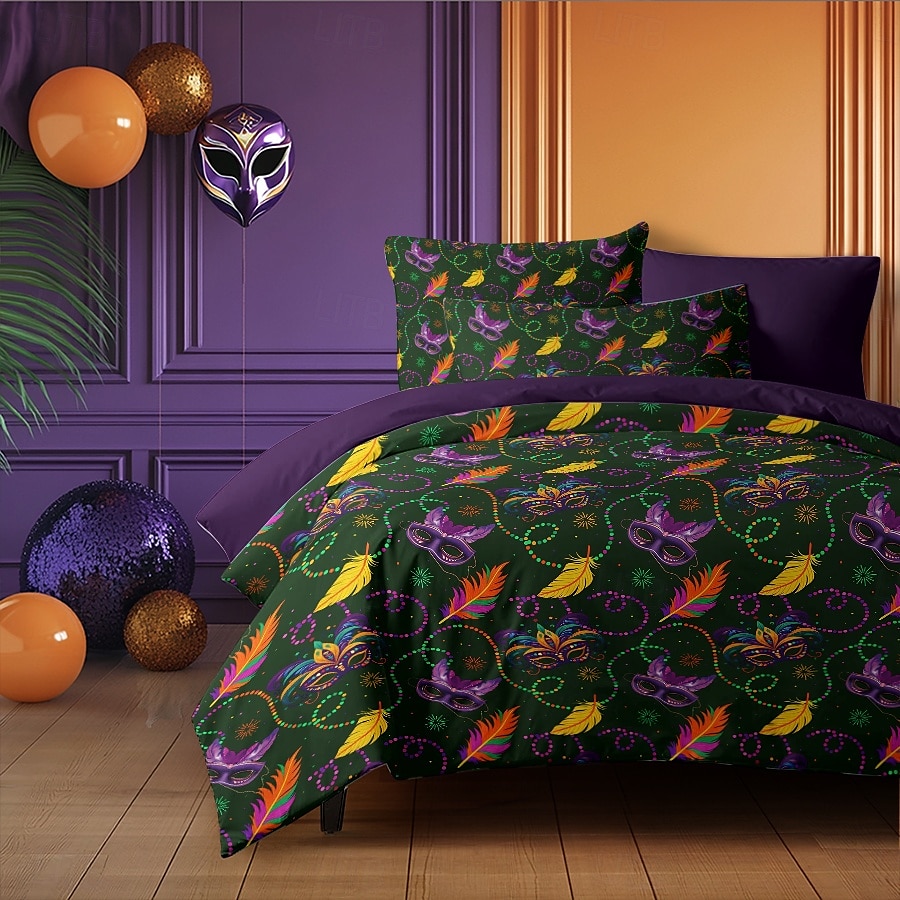 Carnival Duvet Covers Vibrant and Festive Design Adds Color and Energy to Your Bedroom Soft and Comfortable Fabric for a Cozy Night's Sleep 2025 - $60.99 –P3