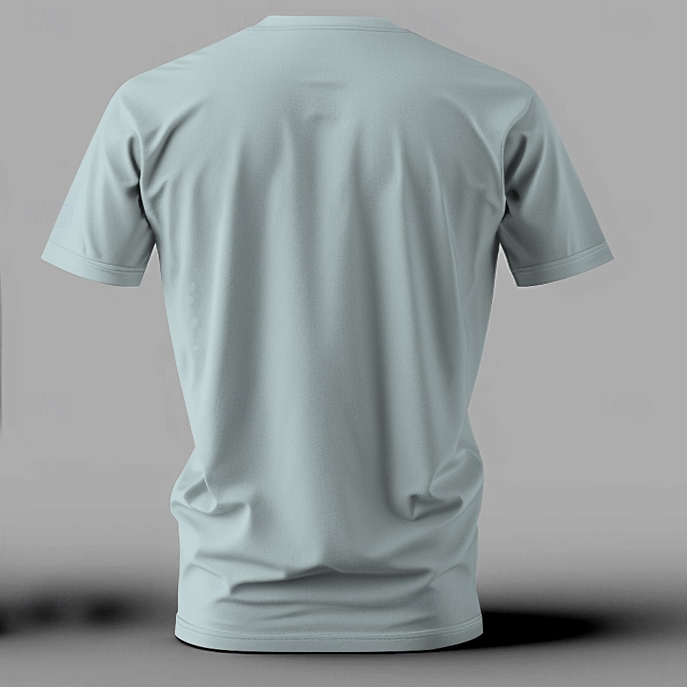 Herre Hane Morsom T skjorte Kortermet T skjorte 3D-utskrift Crew-hals Skjorte overdrevet Designer Fest Ferie Lyseblå Sommer Vår Klær S M L XL XXL XXXL 2025 - $17.99 –P2