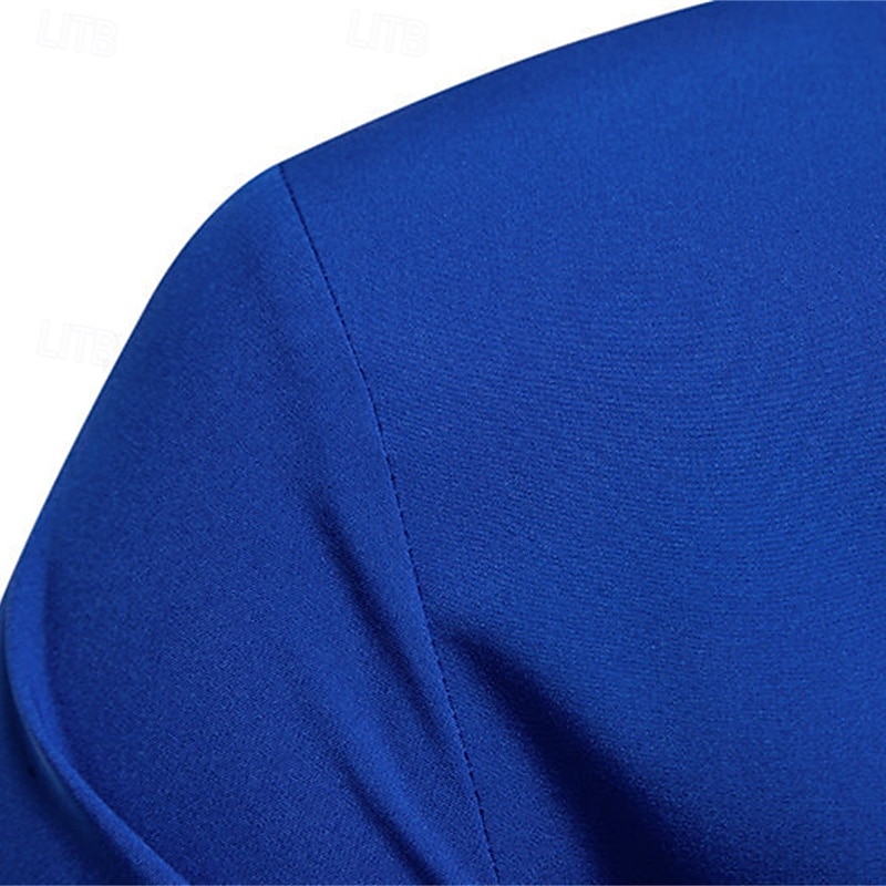 Herren Hemd Oberhemd Knopfhemd Farbblock Hochzeit Party Schwarz Weiß Marineblau Blau Langarm Kargen Frühling & Herbst Bekleidung 2025 - $28.99 –P15