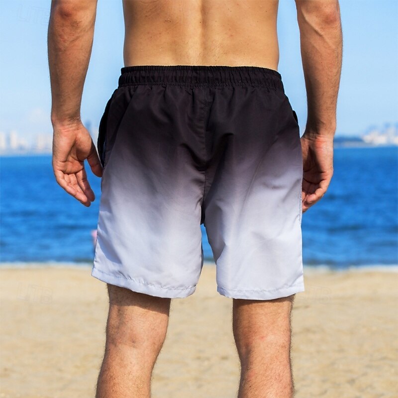 Men's Swim Trunks Swim Shorts Board Shorts Bathing Suit Drawstring with Pockets Swimming Surfing Beach Water Sports Gradient Summer Spring 2025 - $16.99 –P3