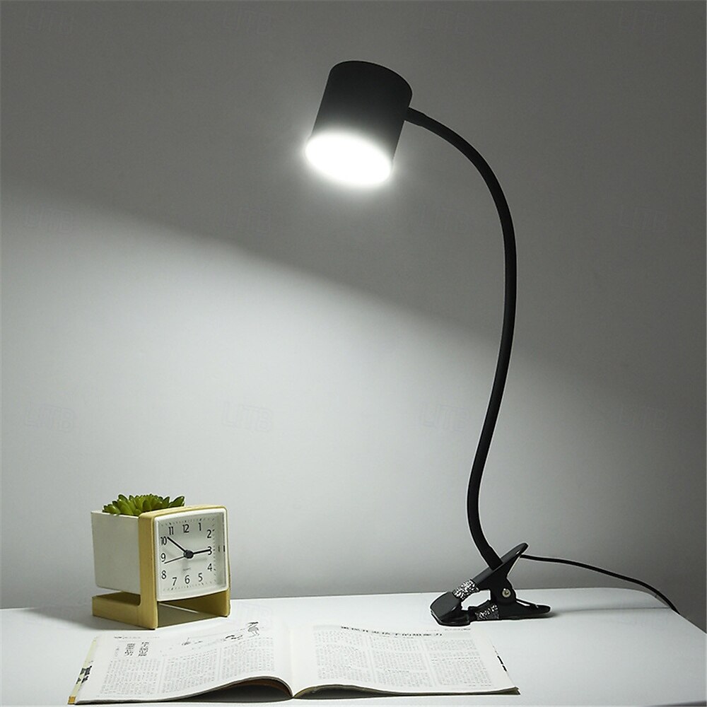 lampe de table à clip à LED lampe de lecture pour le travail &lecture - protection des yeux alimentée par USB, gradation, correspondance des couleurs, broderie &éclairage nail art 1pc de 2025 ? $35.99 –P3