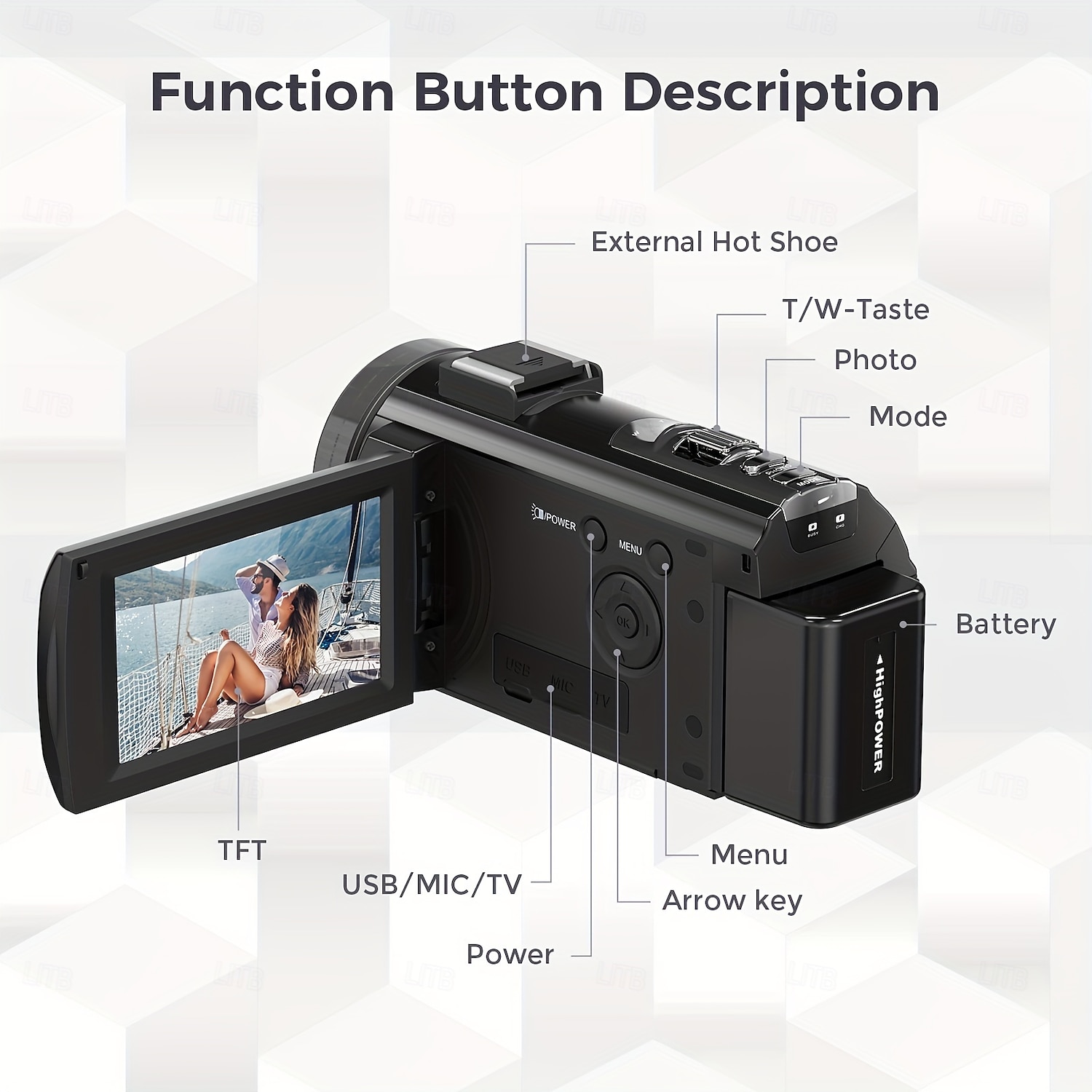 16X Digital Zoom Ultra HD 30FPS Digital Video Camera Camcorder with 3inch IPS 270 Degrees Rotation Screen Remote Control and 1500mah Battery for Vlogging 2025 - $142.99 –P2