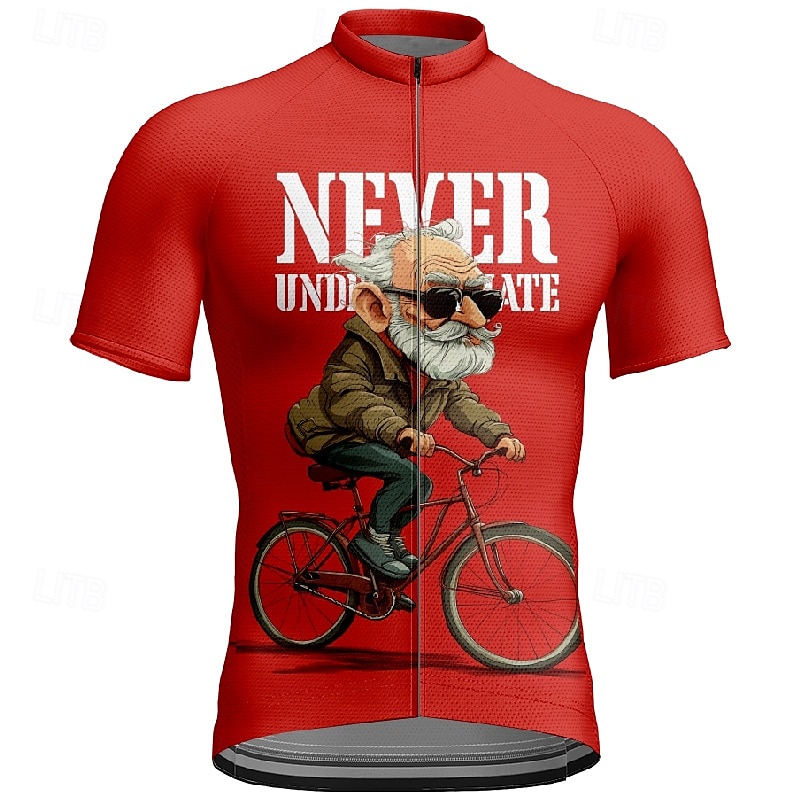 2025年 男性用 サイクリングジャージー グラフィック 半袖 バイク Tシャツ ジャージー 3つのリアポケット付き マウンテンサイクリング 速乾性 人間工学デザイン ウィッキング 高通気性 スポーツ レッド バーガンディー オレンジ 衣類  コレクション – $28.99 –P3