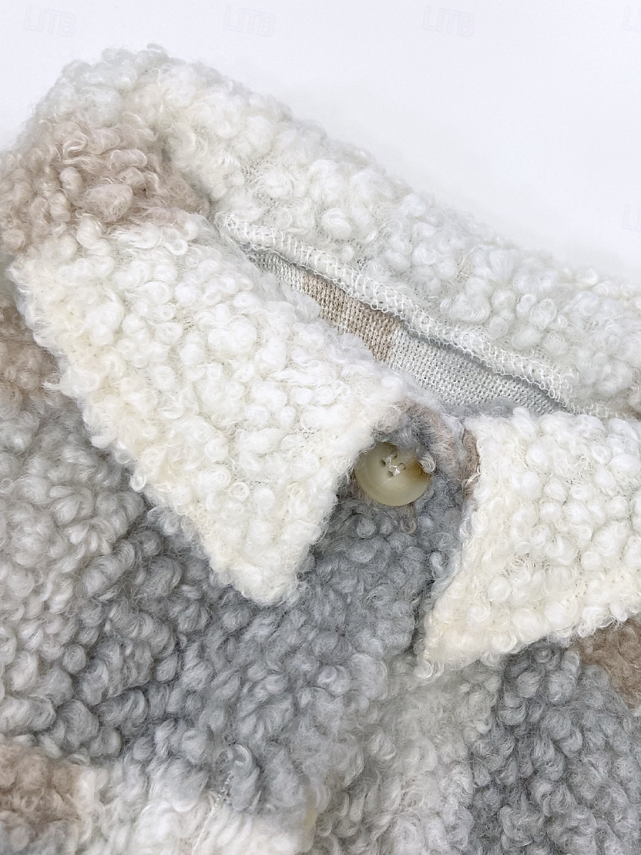 Per donna Cappotto invernale Giacca invernale Giacca in pile Giacca in sherpa Esterno Strada Giornaliero Autunno Inverno Standard Cappotto Standard Tenere al caldo Traspirante Contemporaneo Moda del 2025 a $36.99 –P3