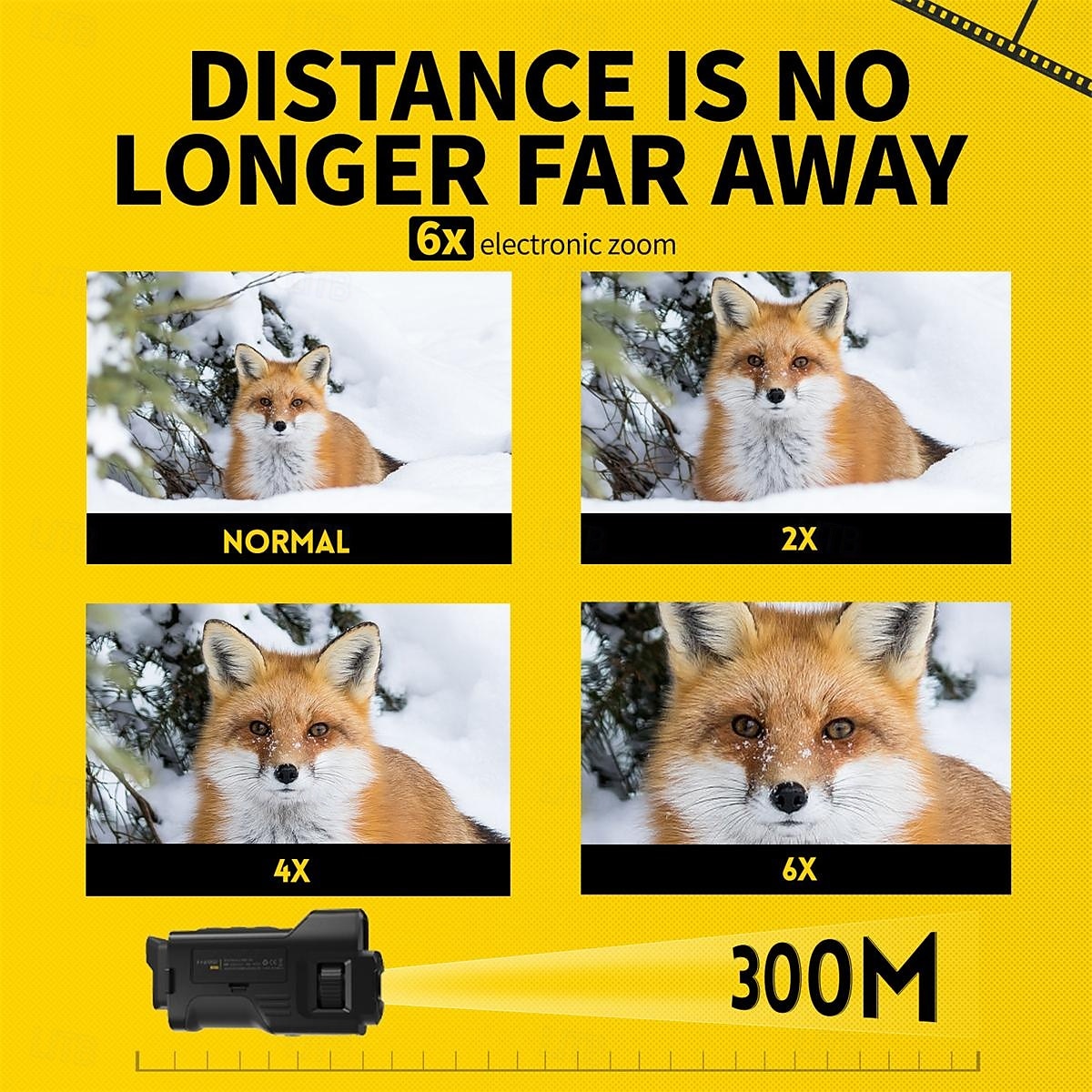 Vision nocturne numérique 4K 300 m de vision nocturne complète Utilisation de jour comme de nuit Prise en charge du zoom 6x Prise de photos en résolution 36MP Enregistrement vidéo 4K de 2025 ? $143.99 –P7