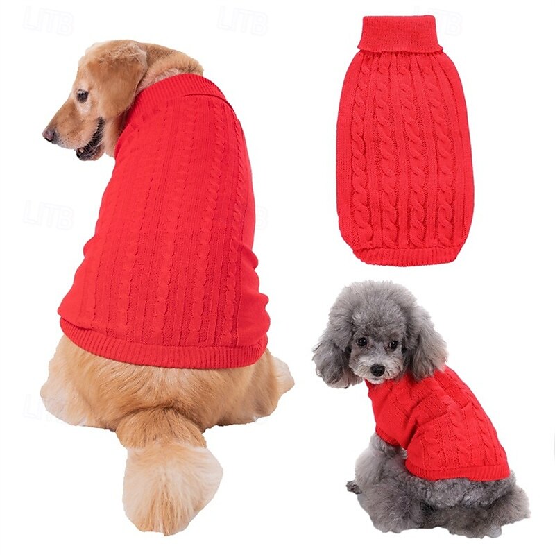 Cane Maglione Classico Inverno Caldo Di tendenza Confortevole All'aperto Abbigliamento Quotidiano Interno Abbigliamento per Cani for Piccolo Medio Grande del 2025 a $12.49 –P11