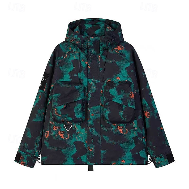 Men's Women's Softshell Jacket Hiking Jacket Outdoor Windproof Water Resistant Lightweight Jacket Windbreaker Jacket Traveling Black Army Green Camouflage Green Beige 2025 - $56.99 –P8