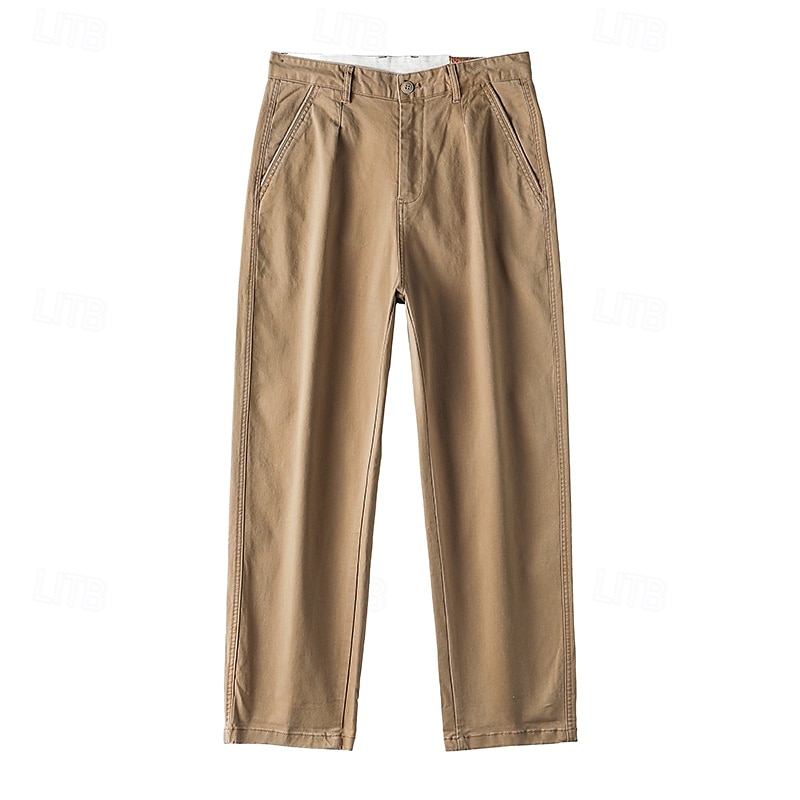 Per uomo Joggers Pantaloni a carota affusolati Tasca Tinta unica Lunghezza intera All'aperto Vacanza Feste Vacanza Vintage CachiA Nero Micro-elastico del 2025 a $44.99 –P10