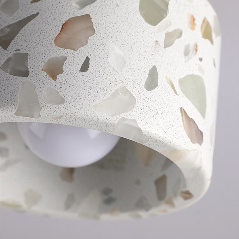 Stropní svítidlo do uličky ve stylu wabi-sabi bílé mramorové stropní svítidlo stropní lustr polozapuštěné stropní svítidlo 85-265v 2025 - $57.99 –P10
