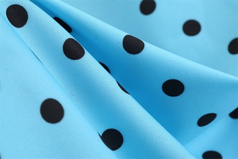 Elegant Classical 1950s Dress Polka Dot A-Line Women's Valentine's Day Event / Party Date Tea Party Adults' Dress Spring & Summer 2025 - GBP £15 –P17